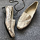 Order Women's Python Loafers. Exotic Workshop Python Fashion. Livemaster. . Moccasins Фото №3