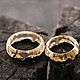 Order Wedding paired rings made of wood and epoxy resin Gold. greenwood44. Livemaster. . Wedding rings Фото №3