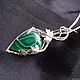 WIRE WRAP "Грезы о весне" кулон с малахитом. Подвеска. Екатерина Склярова. Ярмарка Мастеров.  Фото №4