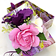 Подарочная коробочка с цветами гибискус, плюмерия, гардения, Подарочная упаковка, Санкт-Петербург,  Фото №1