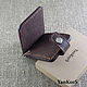 Money clip N-shaped brown. Clamps. YanKorS leather. Online shopping on My Livemaster.  Фото №2