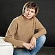 Кашемировый свитер женский жемчужной резинкой. Свитеры. Knit_Ox   Оксана. Ярмарка Мастеров.  Фото №5