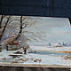 Картина маслом "Зимний пейзаж" по  A.A. Lundby. Картины. Жанна Щепетова. Интернет-магазин Ярмарка Мастеров.  Фото №2