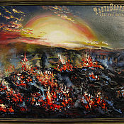 Картины и панно handmade. Livemaster - original item Oil painting in Ramah SHETLAND. HEATHER BURNS. Handmade.