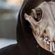 Карнавальная маска-череп волка, страшная маска волка. Карнавальные маски. Чё по черепам. Интернет-магазин Ярмарка Мастеров.  Фото №2