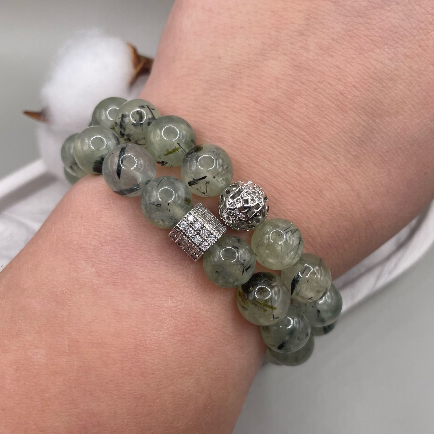 Браслет из Пренита в интернет-магазине Ярмарка Мастеров по цене 1400 ...