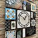 Часы настенные большие квадратные часы плиточки, Часы классические, Пятигорск,  Фото №1