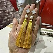 Асимметричные серьги и двойной браслет из Пирита