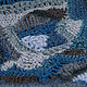 Knitted Snood scarf 'Blue patches' Snood crochet. Scarves. asmik (asmik). Online shopping on My Livemaster.  Фото №2