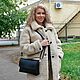 clutches: Clutch Bag Women's Leather Grey Agnia S44t-741. Clutches. Natalia Kalinovskaya. My Livemaster. Фото №5