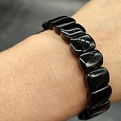 Украшения handmade. Livemaster - original item Natural black tourmaline bracelet for men and women. Handmade.