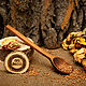 Cuchara de madera de cedro de 21 cm. L21, Spoons, Novokuznetsk,  Фото №1