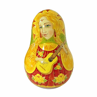 Русский стиль ручной работы. Ярмарка Мастеров - ручная работа Матрешки: неваляшка "Анфиса". Handmade.