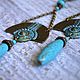 Серьги Царица Египта. Серьги классические. Рудакова Ольга (o-la-la-bijoux). Интернет-магазин Ярмарка Мастеров.  Фото №2