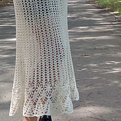 Одежда handmade. Livemaster - original item Summer Openwork Linen Crochet Skirt. Handmade.