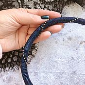Украшения handmade. Livemaster - original item Harness necklace made of beads Starry night. Handmade.