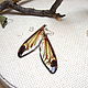 Transparentes Pendientes De Alas De Libélula Mariposa Insectos Resina De Epoxy. Earrings. WonderLand. Интернет-магазин Ярмарка Мастеров.  Фото №2