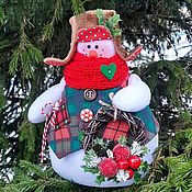 Подарки к праздникам handmade. Livemaster - original item Snowman in a hat with earflaps, snowmen, snowman Olaf. Handmade.