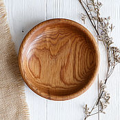 Посуда handmade. Livemaster - original item Oak plate. Handmade.