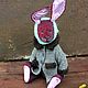 Заяц тедди Паулина. Тедди Зверята. Family Toys (семейный магазин). Ярмарка Мастеров.  Фото №6