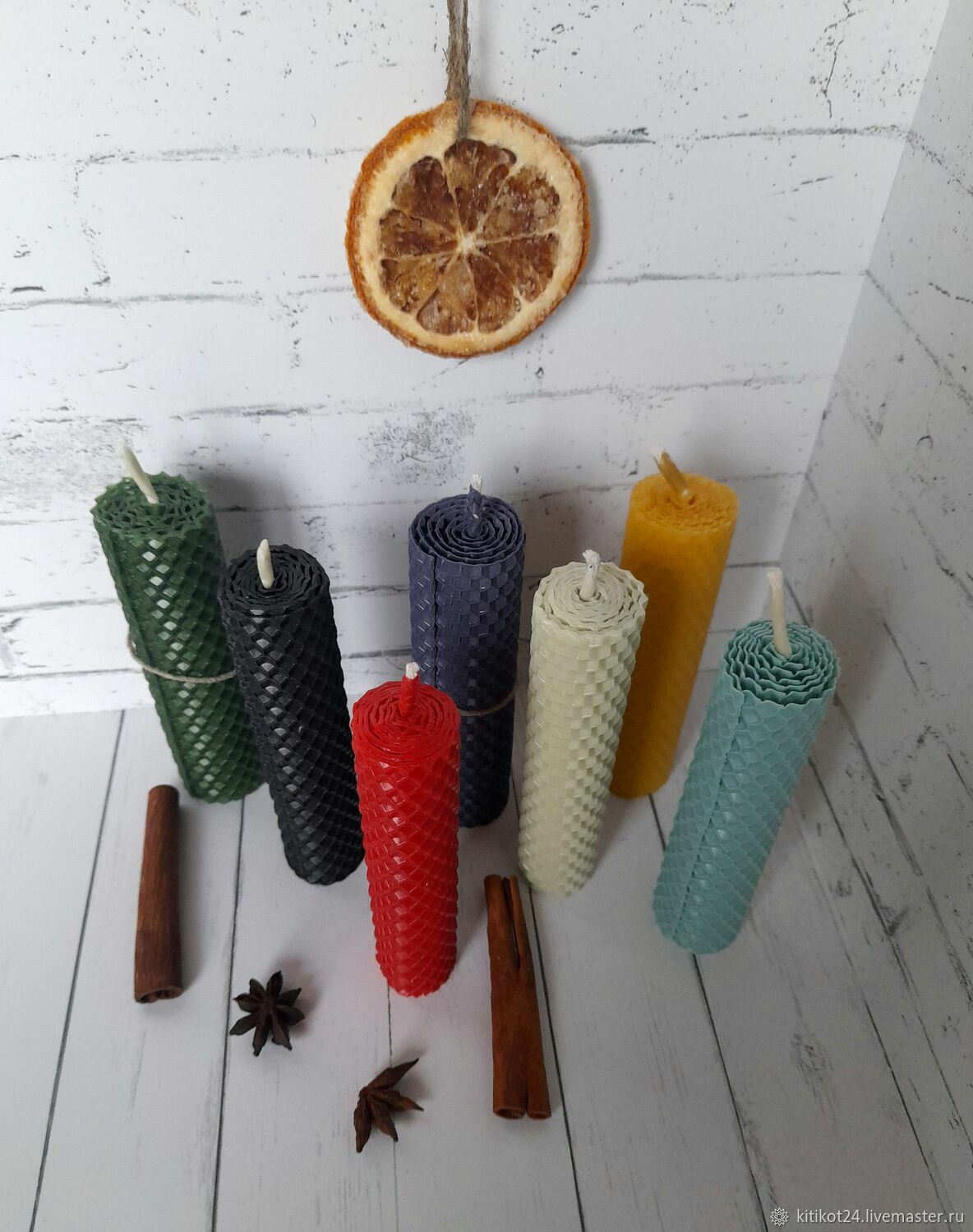 Свечи: Свечи ручной работы из вощины (средний размер) в интернет ...