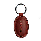 Сумки и аксессуары handmade. Livemaster - original item Leather personalized keychain. Handmade.