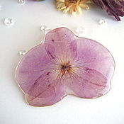 Украшения handmade. Livemaster - original item Brooch-Pin Orchid Large Lilac Flower Resin Jewelry. Handmade.