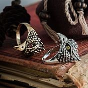 Украшения handmade. Livemaster - original item Ring Bird. Ring with bird. Ring with a bird. bronze silver.. Handmade.