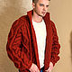 Men's wool cardigan, Mens outerwear, Moscow,  Фото №1