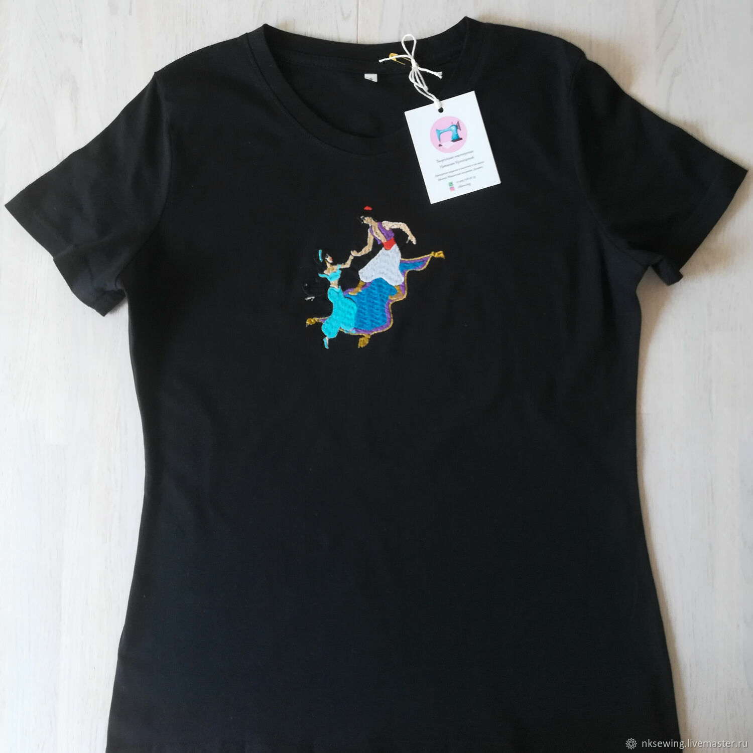 Дизайнерская футболка Аладдин (S, M, L) женская, Футболки, Москва,  Фото №1
