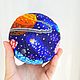 Интерьерный шар из бисера Космос. Элементы интерьера. Ирина Леонова (livmiron). Интернет-магазин Ярмарка Мастеров.  Фото №2