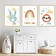 Набор постеров в детскую "Funny ANIMALS. Set7". Метрики детские. MARI♥Pictures. Ярмарка Мастеров.  Фото №5