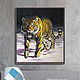 Oil painting tiger. Picture. Buy oil painting. Pictures. Pictures. pirogov-maxim. My Livemaster. Фото №4