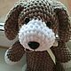 Щенок плюшевый. Мягкие игрушки. Алёна (crochet toys). Интернет-магазин Ярмарка Мастеров.  Фото №2
