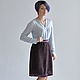 Falda violeta de ancho.el de géneros de punto con lurex. Skirts. Skirt Priority (yubkizakaz). Интернет-магазин Ярмарка Мастеров.  Фото №2