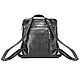Women's leather backpack 'Thessaloniki' (black). Backpacks. Russian leather Guild. My Livemaster. Фото №5