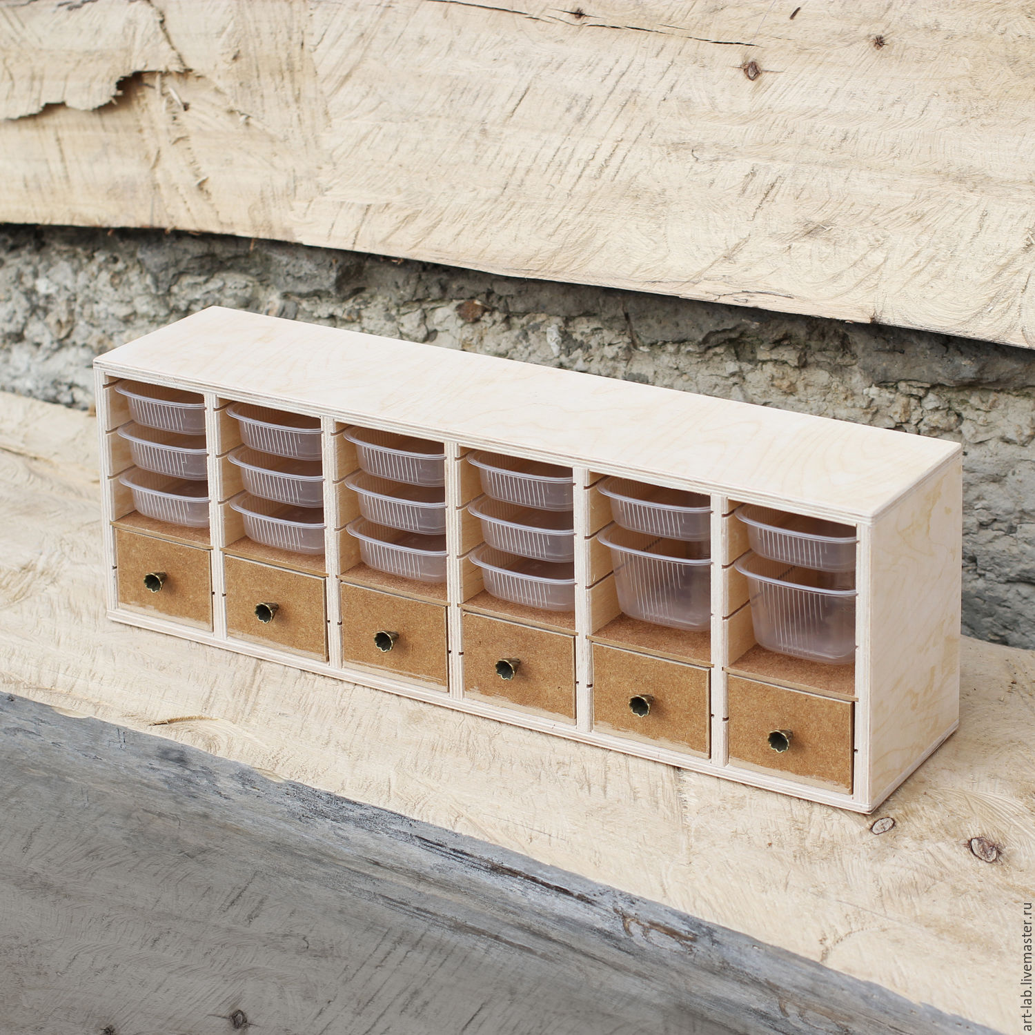 Купить Органайзер, wooden organiser box, Система хранения мелочей ...