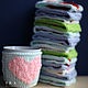 Covers for dishes: Knitted cover on a mug of Hot Heart, Covers for tableware, Volgograd,  Фото №1