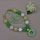Juniper moms sling beads "Azur hydrangea", Slingbus, Moscow,  Фото №1
