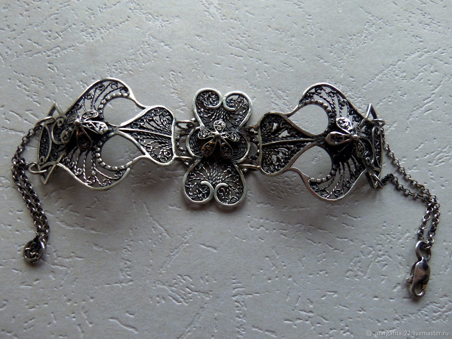 Филигранные браслеты из серебра