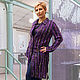 Knitted coat ' All purple'. Coats. Knitting Elena Kondrina (ElenaKondrina). Online shopping on My Livemaster.  Фото №2