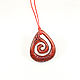 Pendant - Amulet 'Fern sprout' (paduk). Pendant. OakForest Wooden Jewelry. My Livemaster. Фото №4