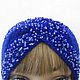 Headband with beads and beads, blue. Bandage. Cozy corner (nadejdamoshkina). My Livemaster. Фото №6