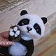 Order Copyright felted toy Panda Button. KravetsTatyana. Livemaster. . Felted Toy Фото №3
