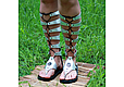 Gladiators are silver leather with lacing. High Boots. Katorina Rukodelnica HandMadeButik. Online shopping on My Livemaster.  Фото №2