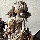 Product where the. Collectible doll in beige and coffee tones. Boho style. Dolls. albinatoys. My Livemaster. Фото №5