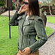Nubuck Python Leather Jacket. Outerwear Jackets. exotiqpython. Online shopping on My Livemaster.  Фото №2