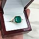 8.20tcw 18K Three Stone Emerald & Diamond Ring. Rings. JR Colombian Emeralds (JRemeralds). My Livemaster. Фото №6