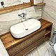 Мебель для ванной из массива. Мебель для ванной. Мастерская Wooden Lion/Мебель для ванной/89995455929. Интернет-магазин Ярмарка Мастеров.  Фото №2