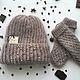 Заказать Варежки из кид-мохера Бельгийская вафля. PURE boutique (Алиса). Ярмарка Мастеров. . Варежки Фото №3
